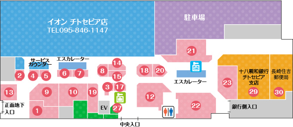 フロアマップ（B1F）